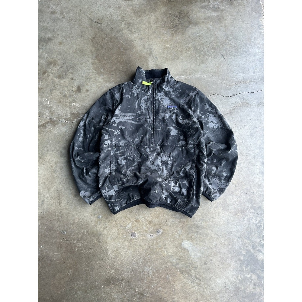PATAGONIA WOMEN'S CAMO REVERSIBLE SNAP T GLISSADE PULLOVER JACKET SZ M